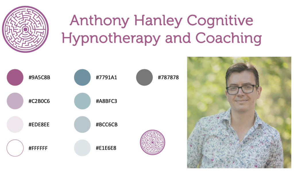 anthony hanley cognitive hypnotherapy and coaching website and branding by rikki webster ltd